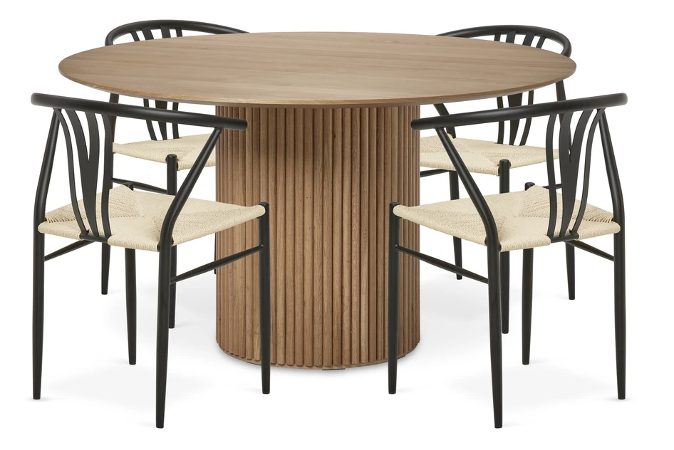 Cord - Matgrupp med 4 stolar Yngve - Beige