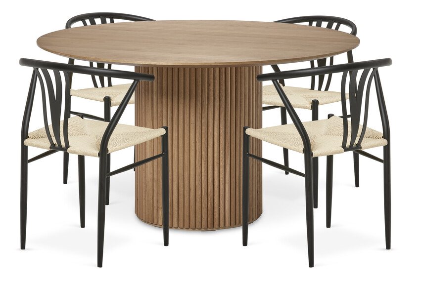 Cord - Matgrupp med 4 stolar Yngve - Beige