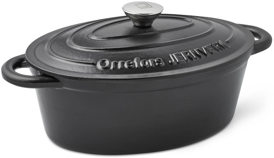 Orrefors - Gryta, 3,5 liter - Svart