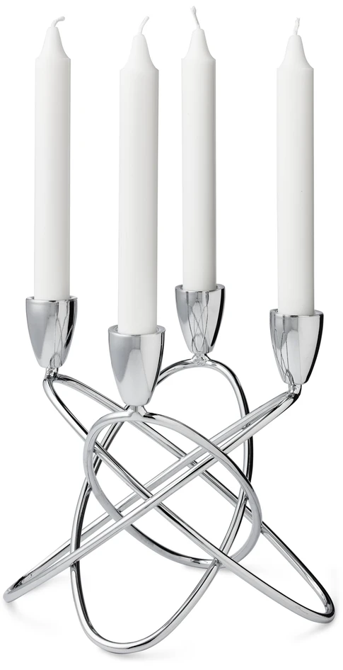Wave - Ljusstake, H 19 cm - Grå