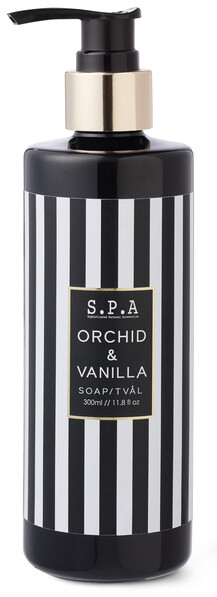 Black & White - Handtvål, doft Orchid & Vanilla, 300 ml - Svart