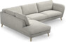 Madison - 3-sits soffa med divan vänster - Grå