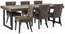 Woodenforge - Matgrupp med 6 stolar Dora - Brun