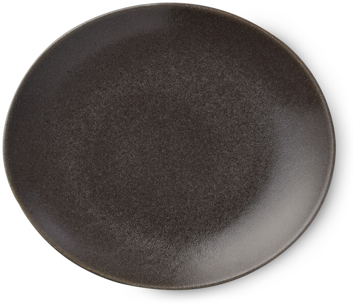 Natural - Assiett, L 22 cm - Grå