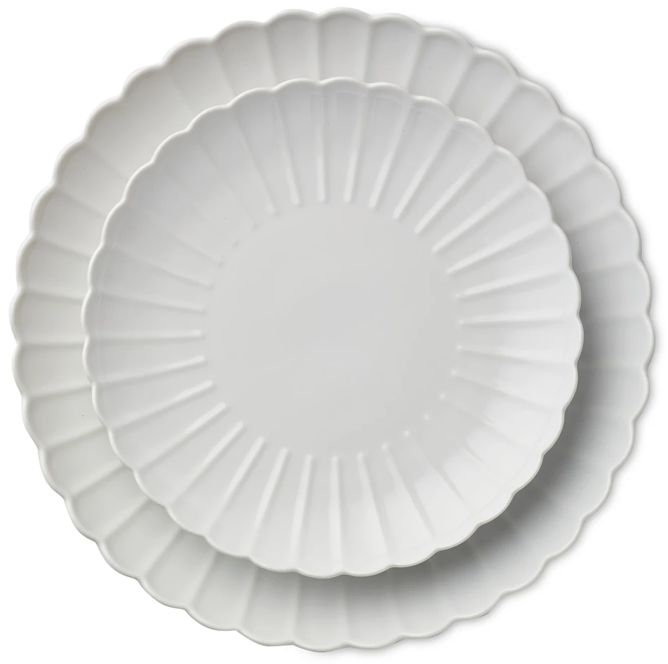 Snäcka - Tallrik, Ø 26,6 cm - Vit