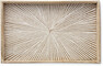 Sunburst - Bricka, 43x27 cm - Brun