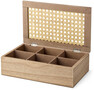 Tissu - Förvaringsbox, L 24, B 15, H 7, cm - Brun