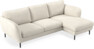 Madison Lux - 2-sits soffa med schäslong höger - Vit