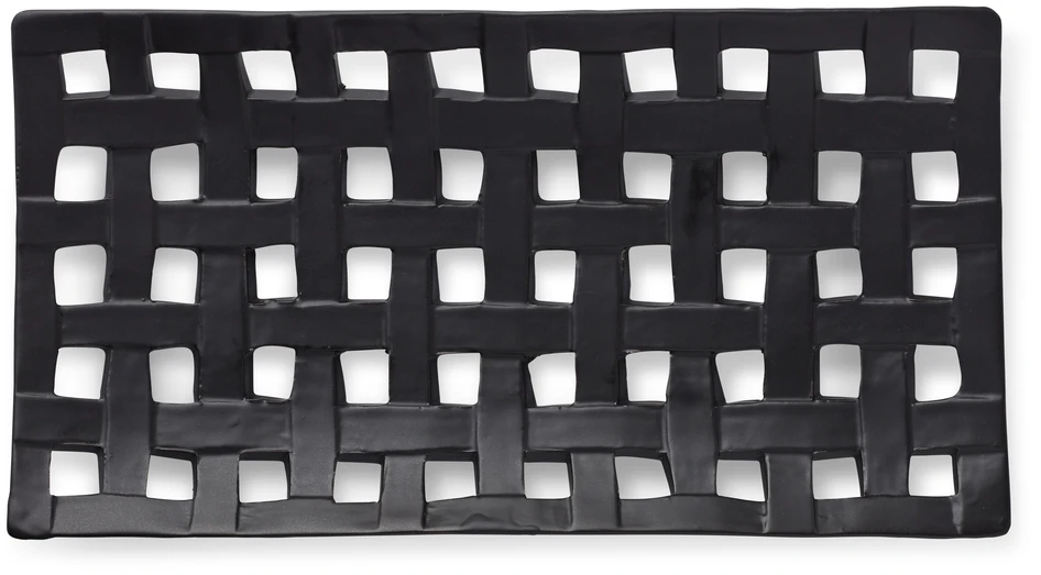 Ruth - Dekorationsfat, L 37 cm - Svart