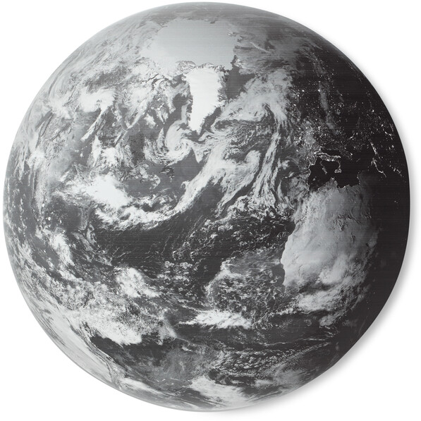 Earth - Tavla, Ø 60 cm - Svart