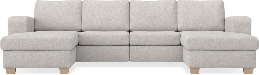 Friday - 2-sits soffa med två schäslonger - Grå