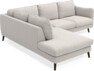 Madison - 2-sits soffa med divan vänster - Grå