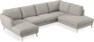 Madison Lux - 2-sits soffa med schäslong vänster och divan höger - Vit