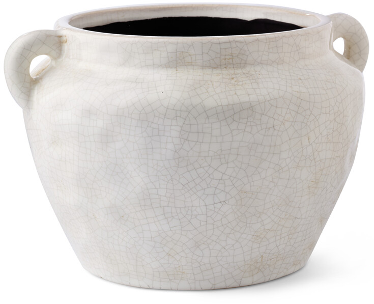 Oreille - Kruka, H 13 Ø 20 cm - Vit