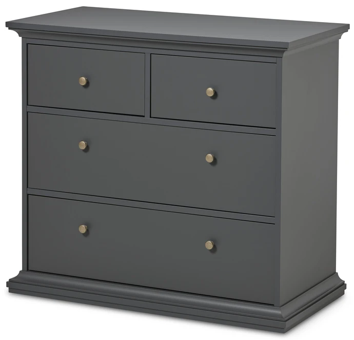 Elverum, Byrå med 4 lådor, 96x49x87 cm