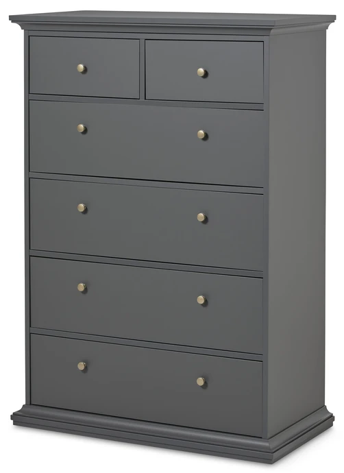 Elverum, Byrå med 6 lådor, 96x49x140 cm