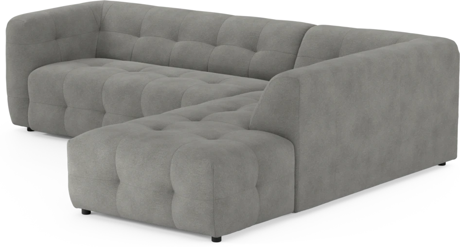 Bella - 3-sits soffa med divan höger - Grå