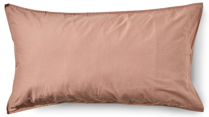 Rockport - Örngott till hotellkudde i bomull, ljus terracotta, 50x90 cm - Orange