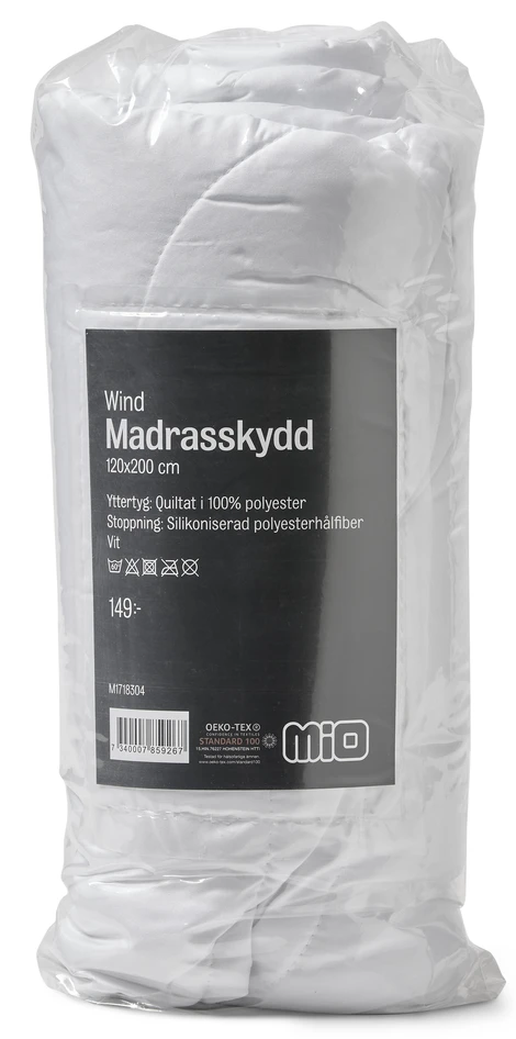 Wind - Madrasskydd, 120x200 cm - Vit