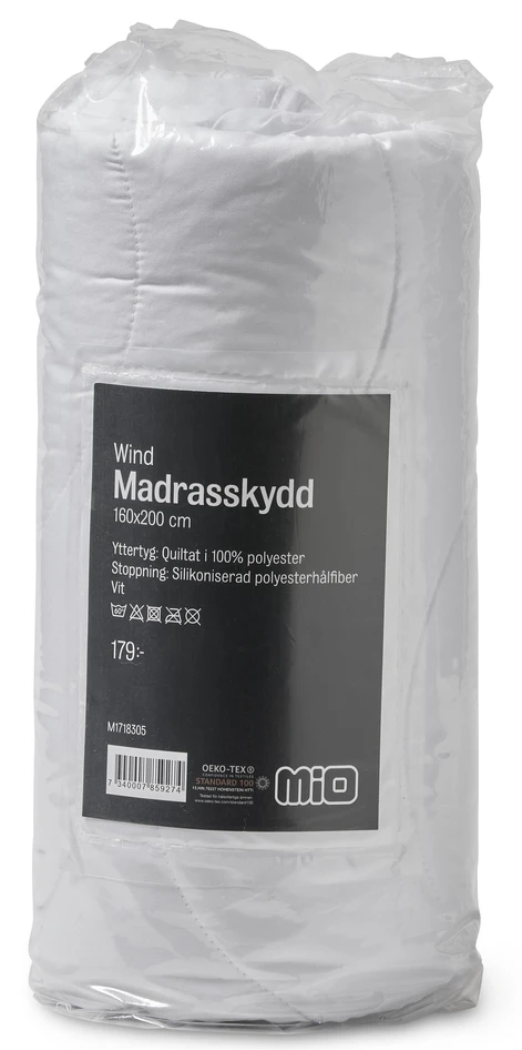 Wind - Madrasskydd, 160x200 cm - Vit