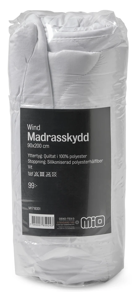 Wind - Madrasskydd, 90x200 cm - Vit