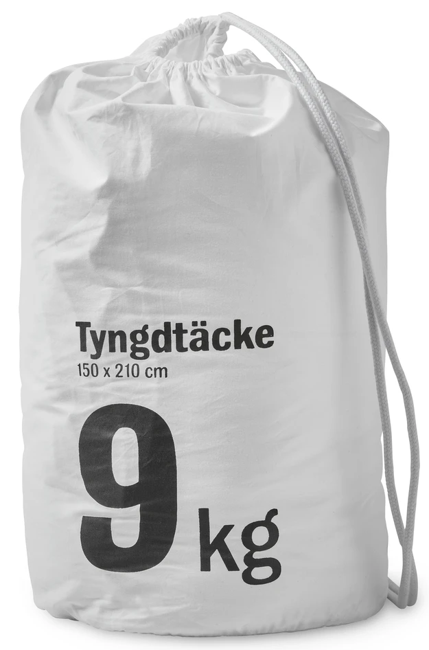 Embrace - Tyngdtäcke, 150x210 cm, 9 kg, sval - Vit