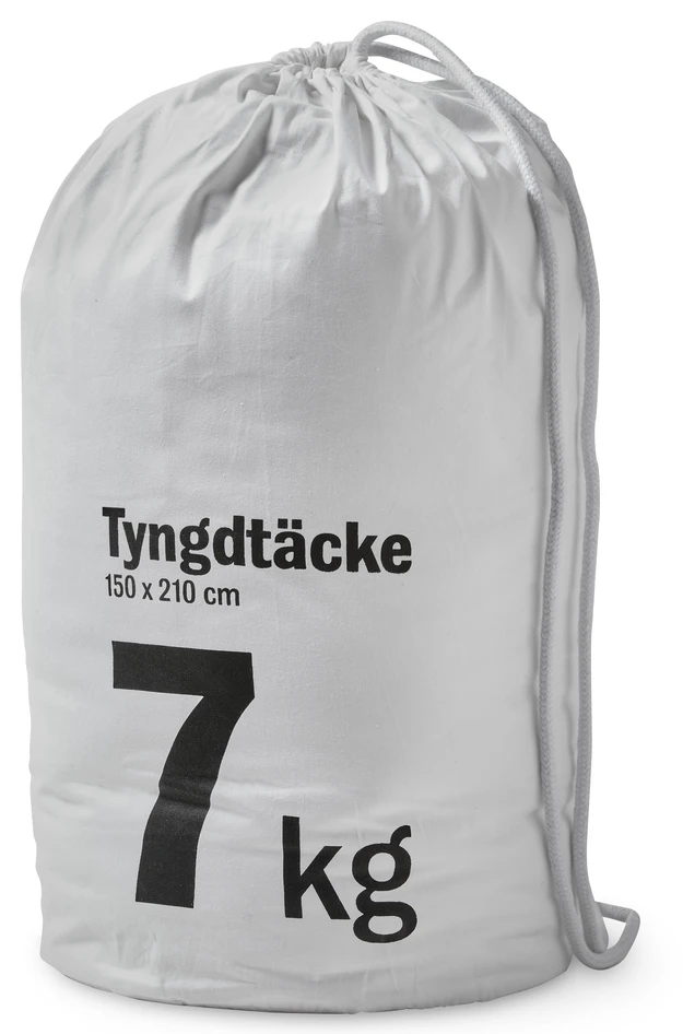 Embrace - Tyngdtäcke, 150x210 cm, 7 kg, sval - Vit
