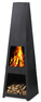 Fireplace - Eldtorn, H 150 cm - Svart