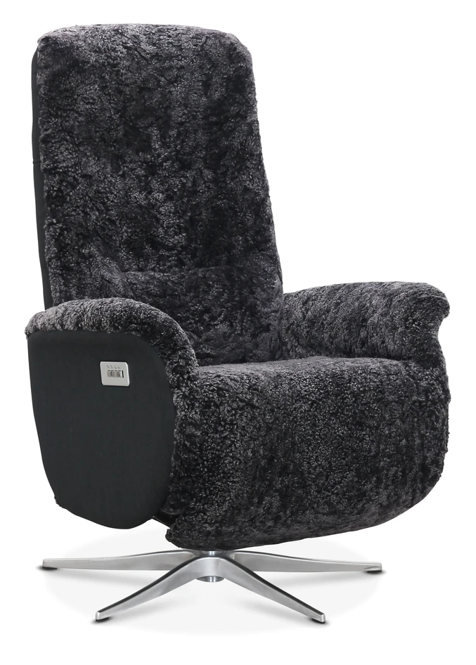Ullrik - Recliner med el-funktion - Grå
