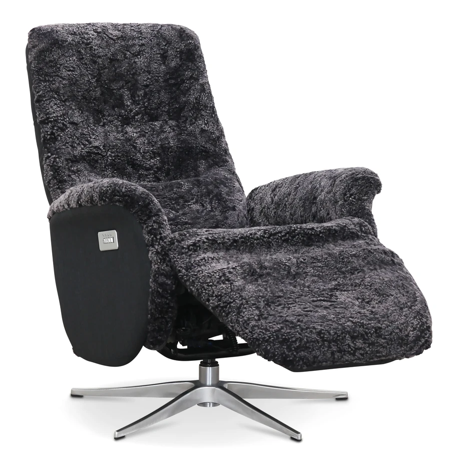 Ullrik - Recliner med el-funktion - Grå