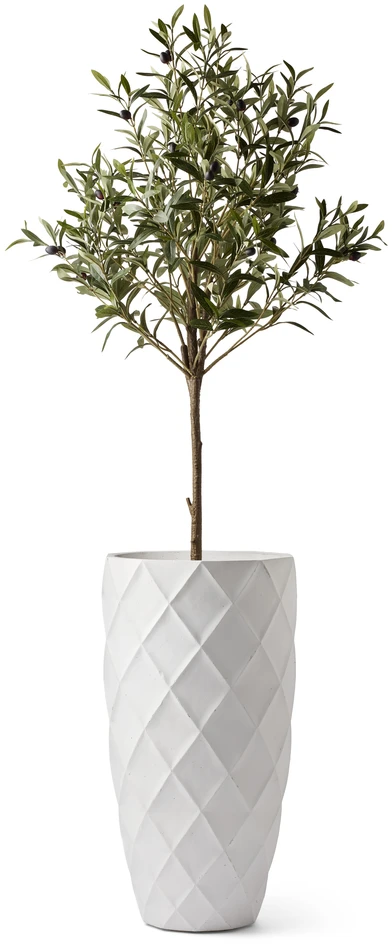 Miriam - Kruka, H 63, Ø 33 cm - Vit