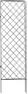 Checker - Blomspaljé, H 145, B 81 cm - Svart