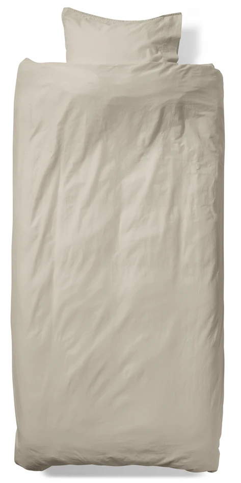 Rockport - Påslakanset i tvättad bomull - Beige