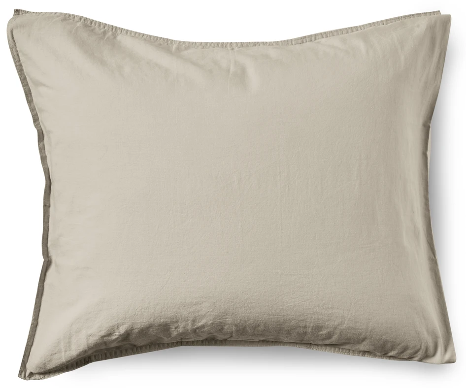 Rockport - Örngott i tvättad bomull, 50x60 cm - Beige