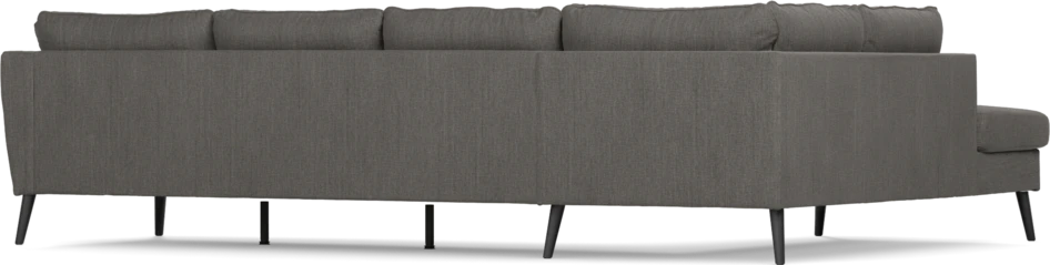 County - 3-sits soffa med divan vänster - Brun