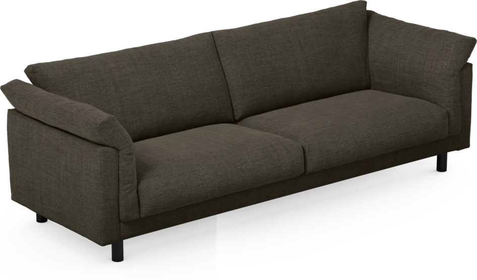 Cherrie - 4-sits soffa, fast klädsel - Brun