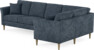 Eden - Hörnsoffa, 3+1-sits - Blå