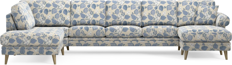 Eden - 3-sits soffa med divan vänster och schäslong höger - Flerfärgad