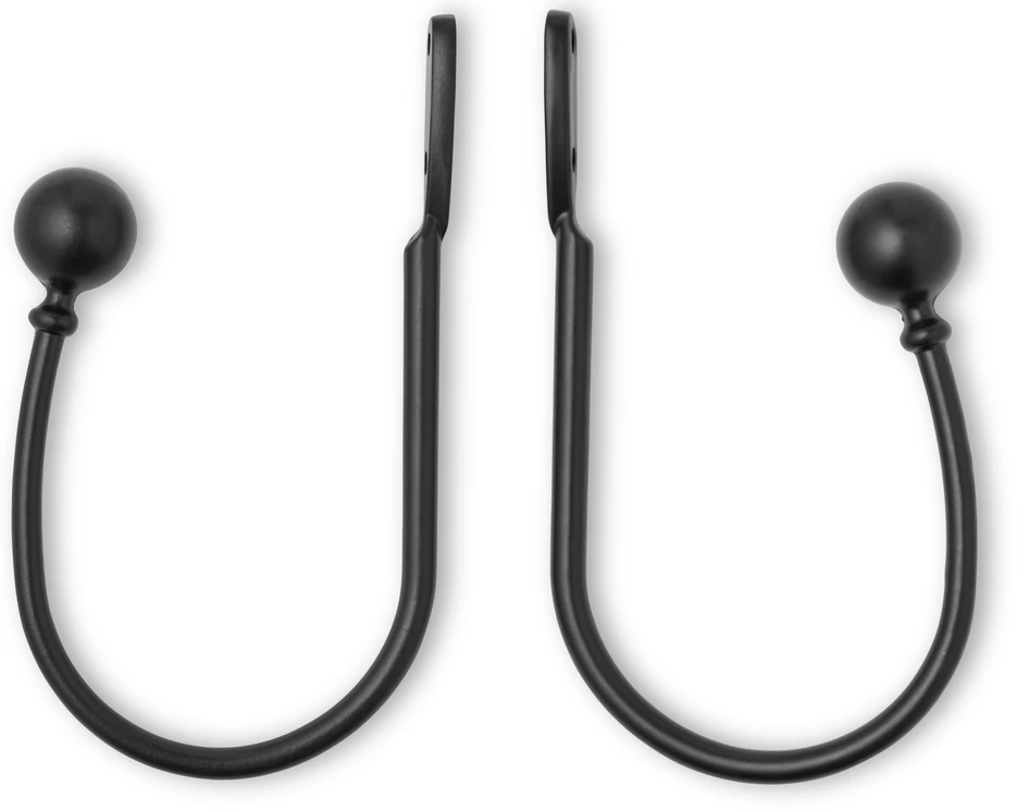 Roel - Gardinomtag, 2-pack - Svart