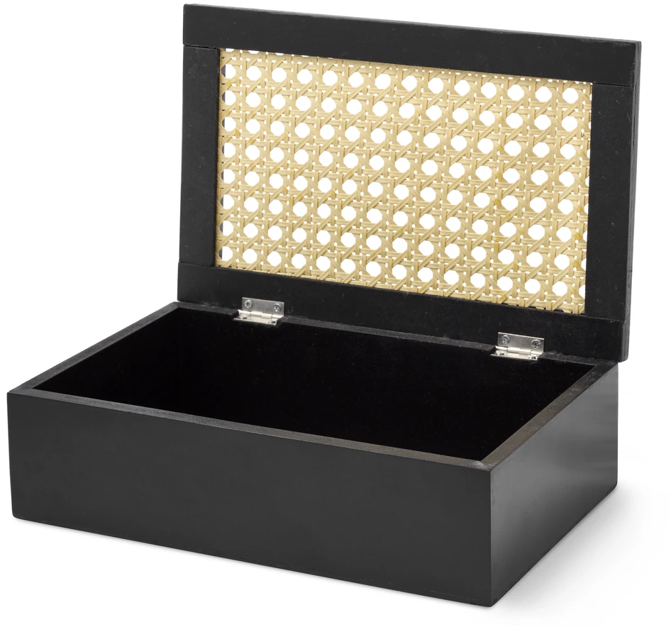 Tissu - Förvaringsbox, 24x7x15 cm - Svart