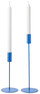 Una - Ljusstake, H 21 cm - Blå