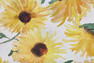 Sunflower - Avtorkningsbar duk, Ø 175 cm - Gul