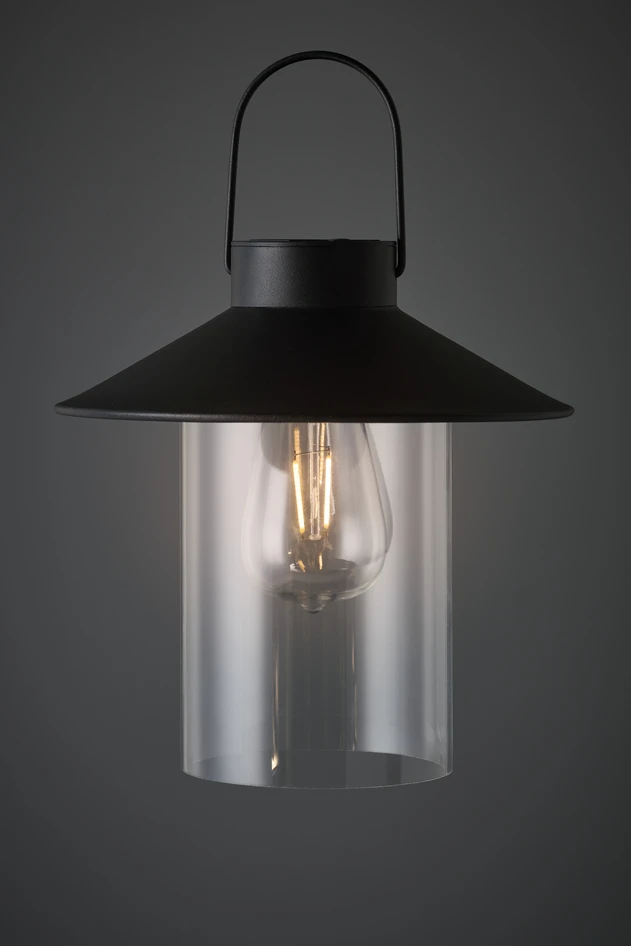 Dan - Solcellsbelysning, Ø 23 cm - Svart