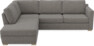 Friday - 2,5-sits soffa med divan vänster - Grå