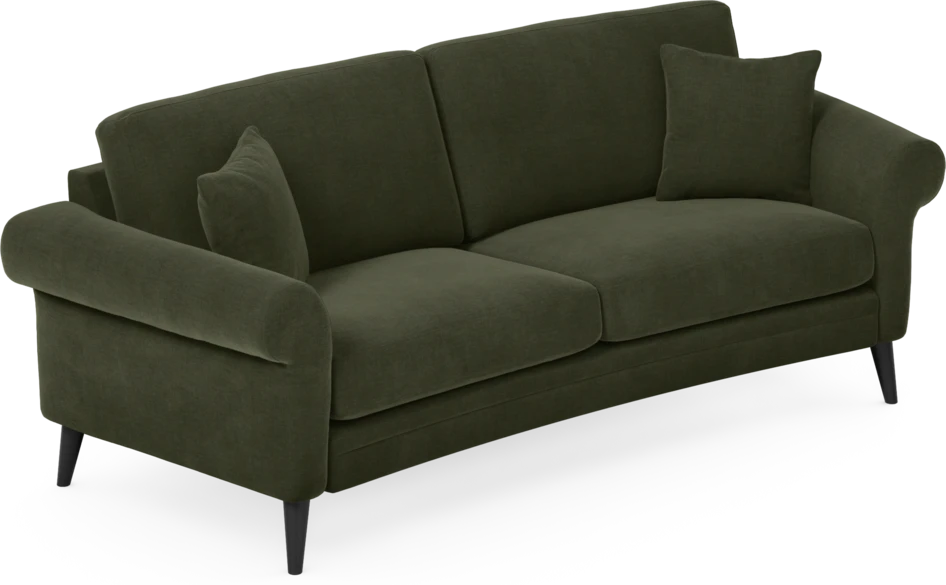 Eden - 2,5-sits soffa svängd - Grön