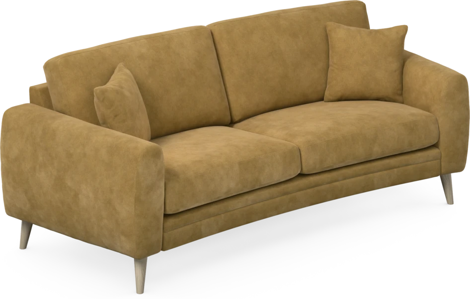 Eden - 2,5-sits soffa svängd - Gul