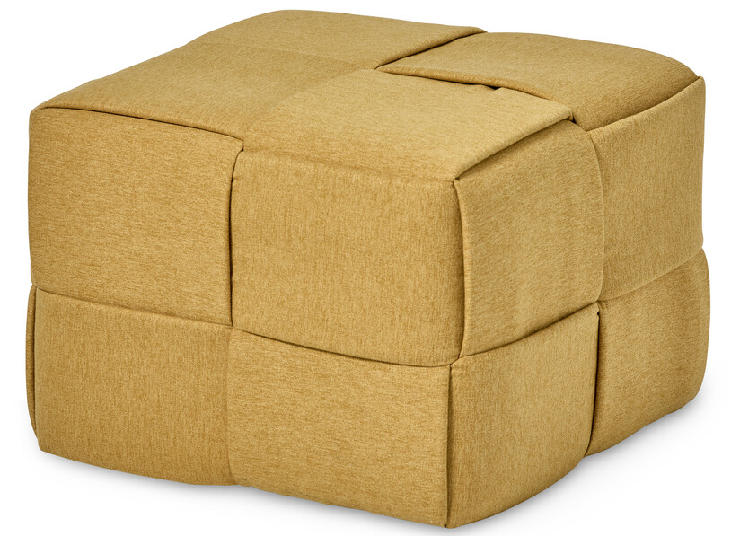 Saga - Puff, B 55 cm - Gul
