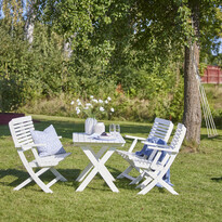 Ängskog - Utegrupp med 2 stolar, soffa och bord - inspiration