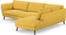 Madison Lux - 3-sits soffa med divan höger - Gul
