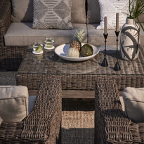 Provence - Utegrupp med soffa, 2 fåtöljer och bord - inspiration